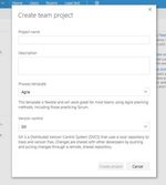 "Create a New Project in VSTS"